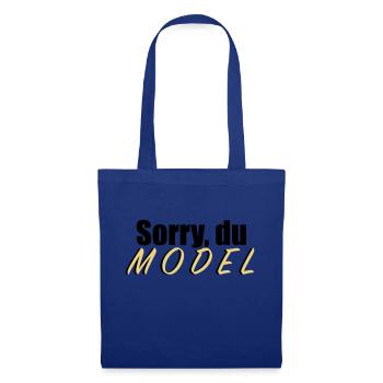 Sorry du Model - Stoffbeutel - Royalblau - Vorne
