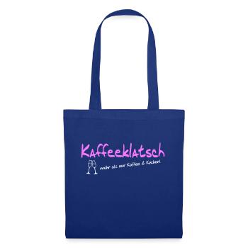 Kaffeeklatsch - Stoffbeutel - Royalblau - Vorne