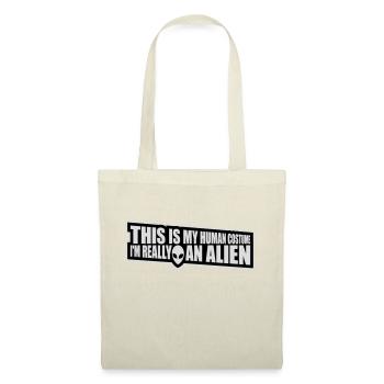 Citation extraterrestre de costume humain - Sac en tissu - nature - Devant