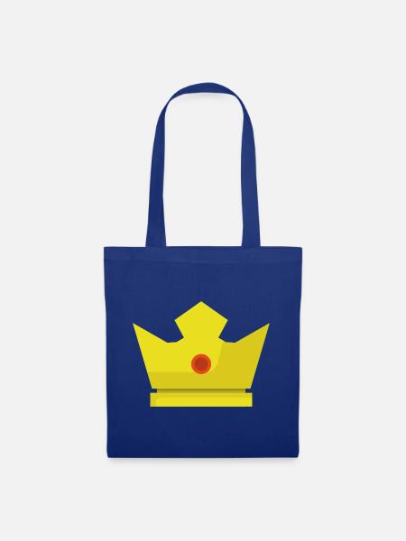 Krone - Stoffbeutel - Royalblau