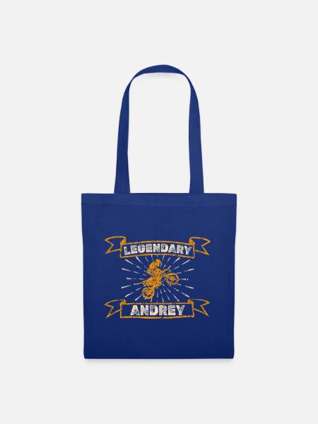 Geschenk für Andrey - Stoffbeutel - Royalblau