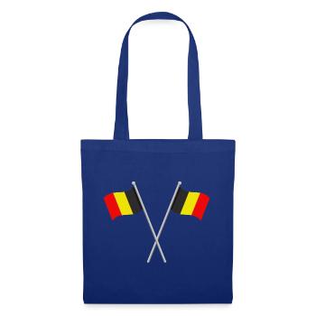 Belgische Flagge - Stoffbeutel - Royalblau - Vorne