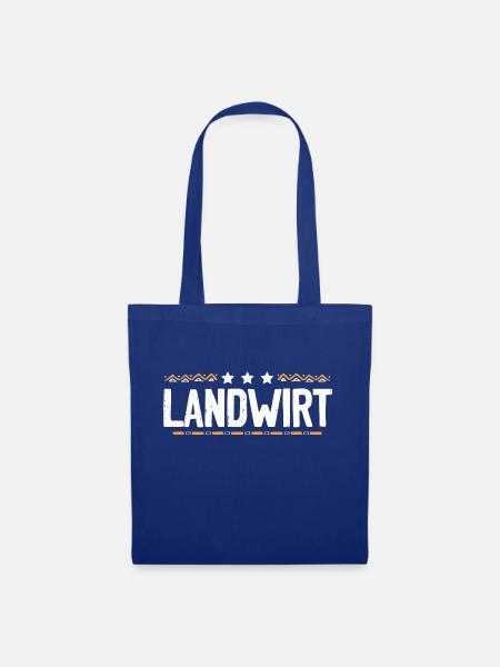 Landwirt Beruf - Stoffbeutel - Royalblau