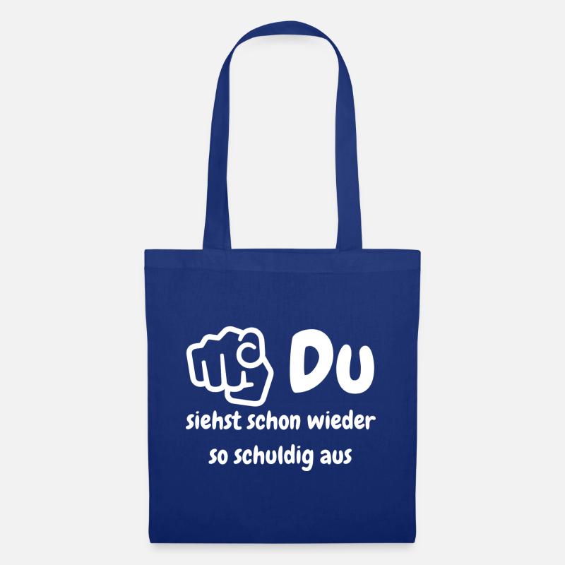 Schuld - Stoffbeutel - Royalblau