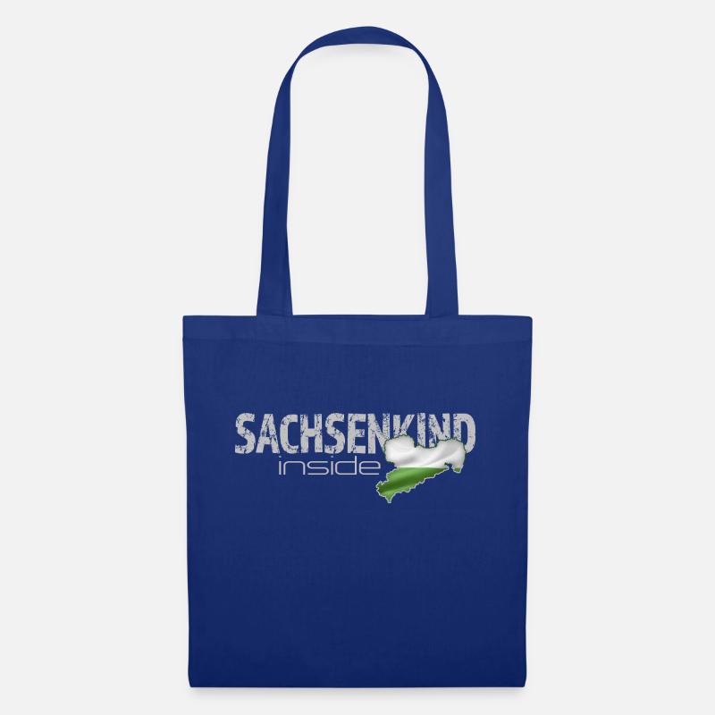 Sachsenkind inside - Sachsen - Stoffbeutel - Royalblau