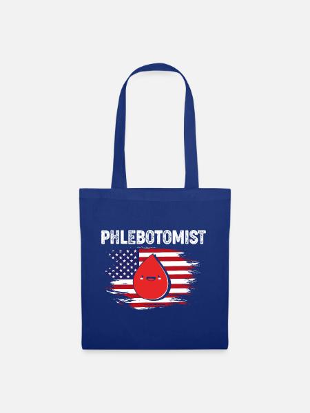 Pflege Pfleger Pflegerin Blutentnahme Phlebotomist - Stoffbeutel - Royalblau