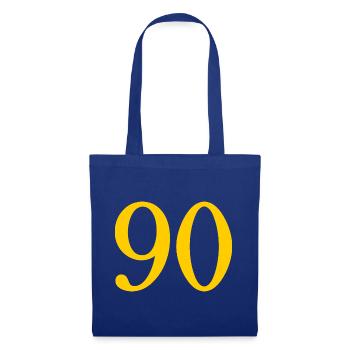 90. 90 YEARS. 90th ANNIVERSARY. 90 YEARS ANNIVERSARY. - Tote Bag - royal blue - Front