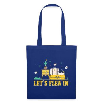 Thrift Shopper Let´s Flea´In Thrift Store - Stoffbeutel - Royalblau - Vorne
