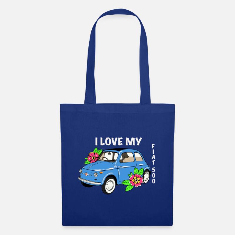 fiat500 - Stoffbeutel - Royalblau