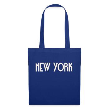 New York - Sac en tissu - bleu royal - Devant