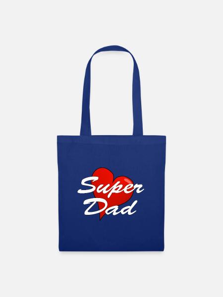 SUPER DAD - Stoffbeutel - Royalblau