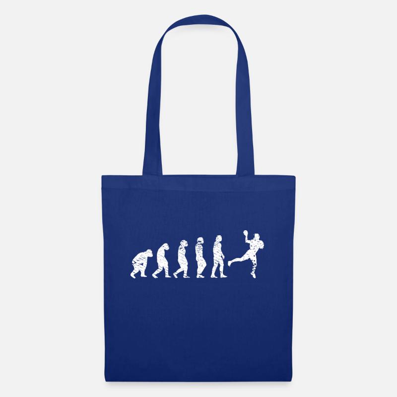 Handball Handballer Evolution Handballspieler Team - Stoffbeutel - Royalblau