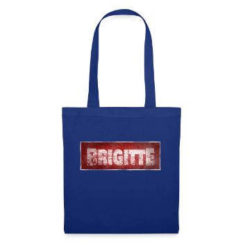 Schriftzug Brigitte Name - Stoffbeutel - Royalblau - Vorne
