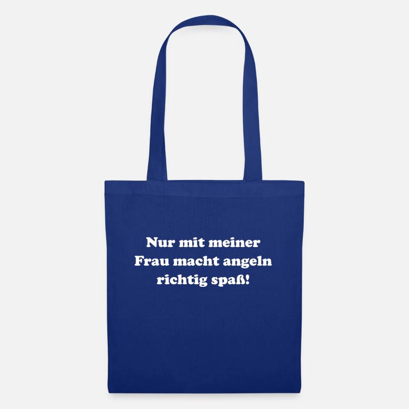 angeln - Stoffbeutel - Royalblau