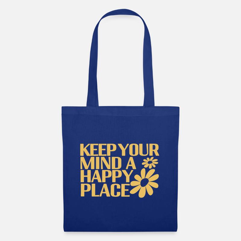 Happy Mind - Stoffbeutel - Royalblau