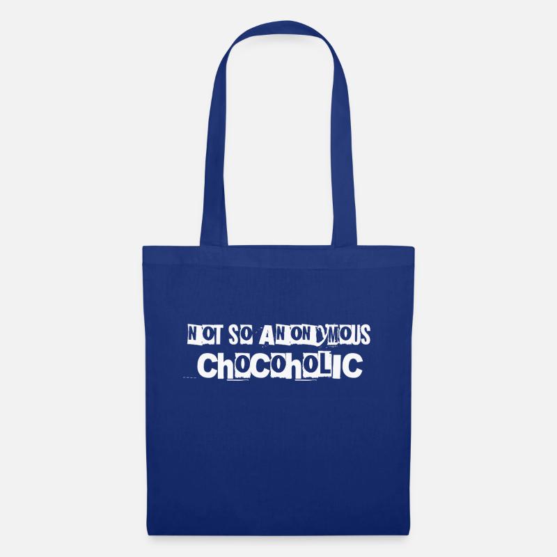Not so anonymous Chocoholic Geschenk Schokolade - Stoffbeutel - Royalblau