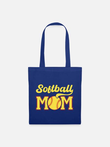 Softball Mama Retro Logo - Stoffbeutel - Royalblau