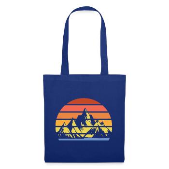 Hiking Mountain Trail Backpacking Outdoors Poaching - Tote Bag - royal blue - Front