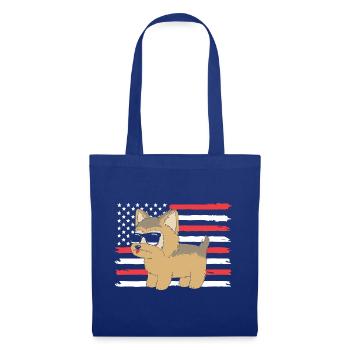 Yorkshire Terrier - Stoffbeutel - Royalblau - Vorne