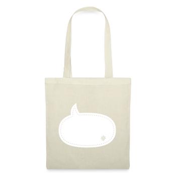 speech balloon patch - Stoffbeutel - Natur - Vorne