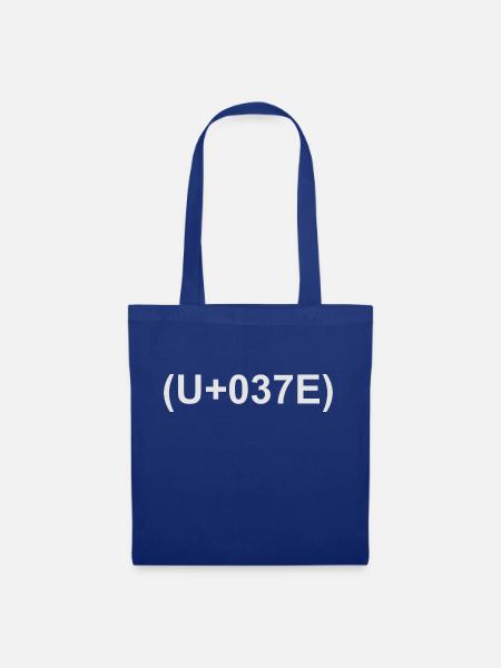 U 037E ; )) - Stoffbeutel - Royalblau