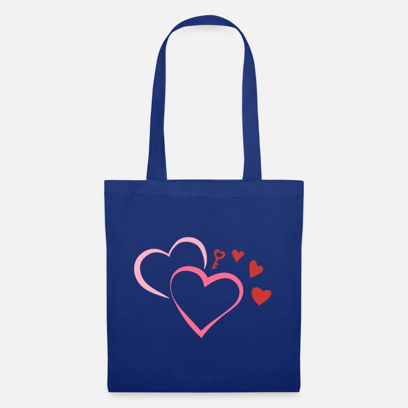 MyCutePicci_Cuori - Stoffbeutel - Royalblau