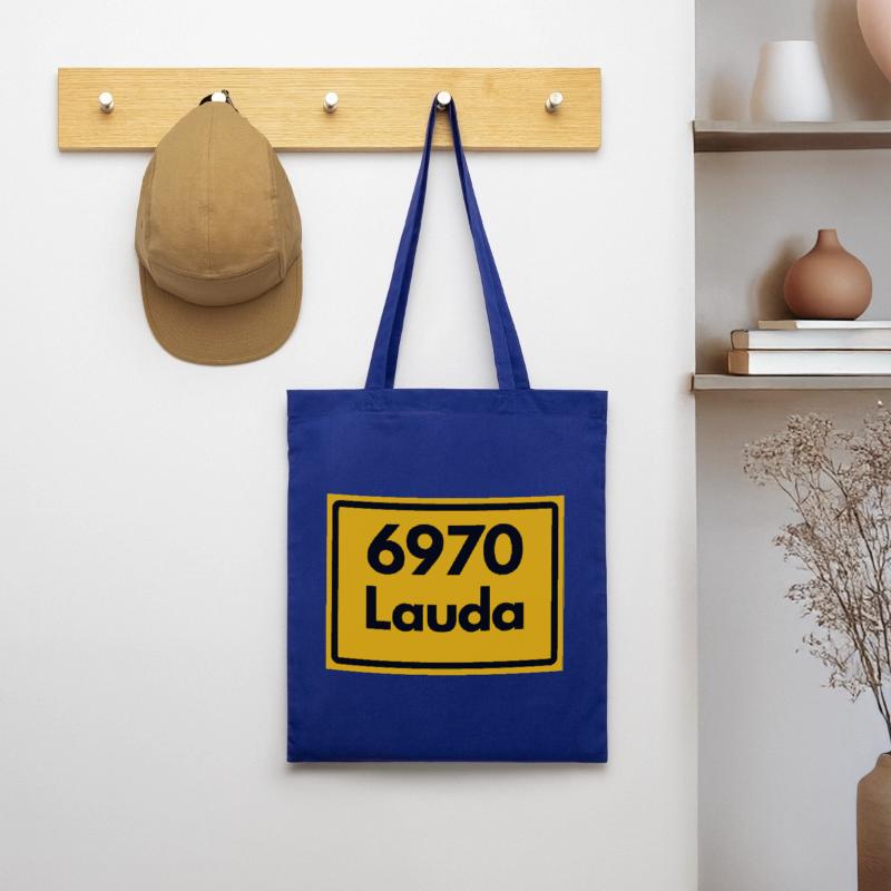 OLD POSTCODE ZIP CODE RETRO 6970 LAUDA HEIMATSTOLZ Tote Bag