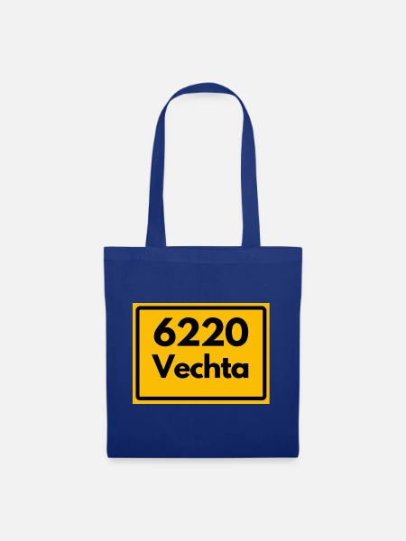 Alte Postleitzahl 6220 Vechta | DDR - Stoffbeutel - Royalblau
