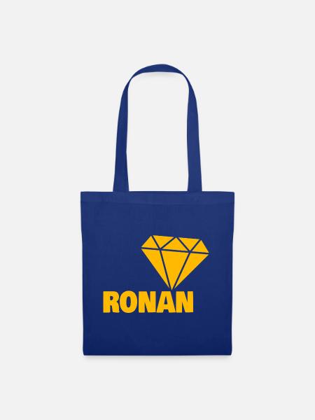 Ronan als Diamant - Stoffbeutel - Royalblau