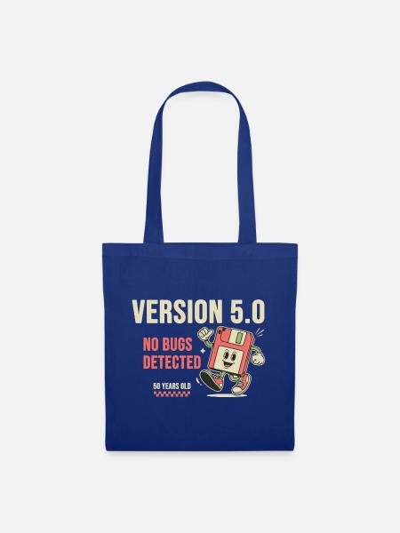 50th Birthday Programmer Version 5.0 - Stoffbeutel - Royalblau
