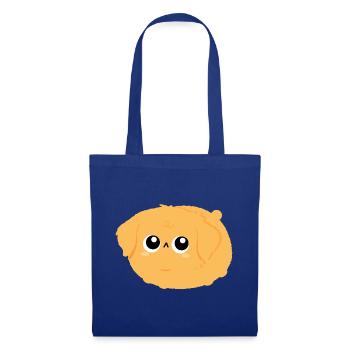 Flauschiger Golden Retriever - Stoffbeutel - Royalblau - Vorne