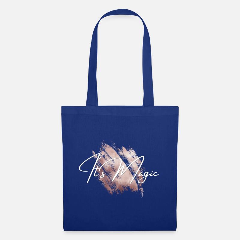 It´s Magic - Rosegold/Weiß - Stoffbeutel - Royalblau