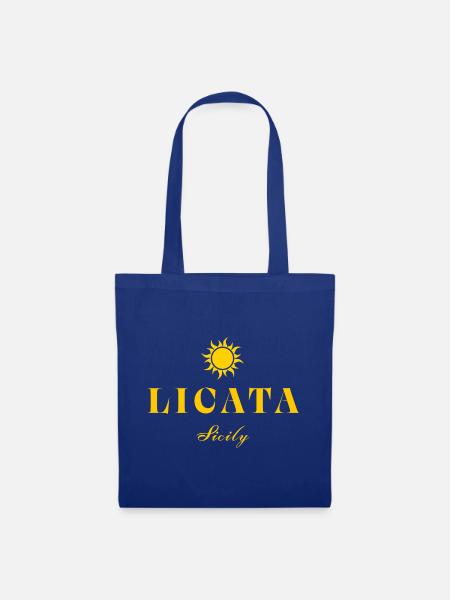 Licata Sizilien Sonne - Stoffbeutel - Royalblau