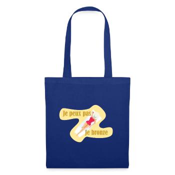 Je peux pas je bronze - Sac en tissu - bleu royal - Devant