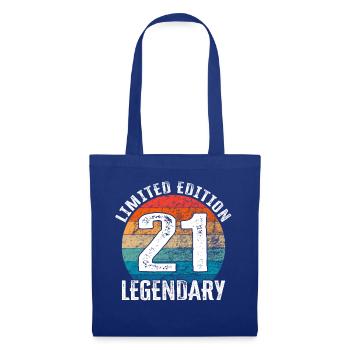 Happy Birthday - 21. Geburtstag Limited Edition - Stoffbeutel - Royalblau - Vorne