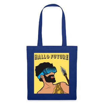 Bonjour Future Caveman Style VR - Sac en tissu - bleu royal - Devant