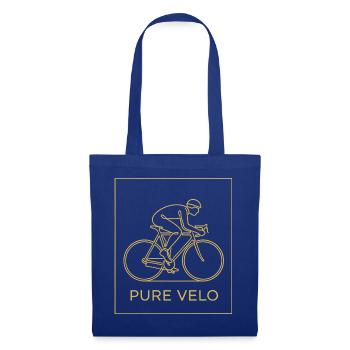 Pure Velo Gold Line Radfahrer - Stoffbeutel - Royalblau - Vorne