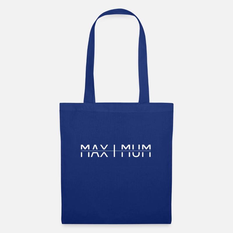 'Maximum' kraftvolle Wortkunst mit dem Namen Max - Stoffbeutel - Royalblau