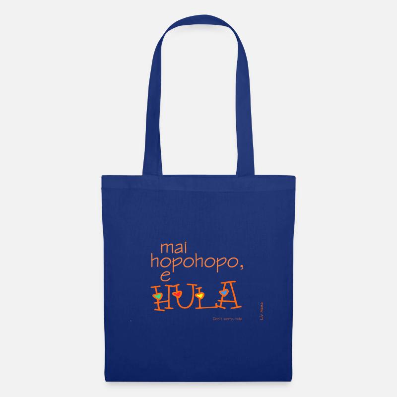 Mai hopohopo e hula - Stoffbeutel - Royalblau