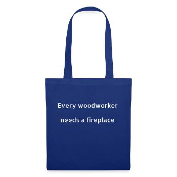 Funny Crafts Design Fun Carpenter Saw - Sac en tissu - bleu royal - Devant