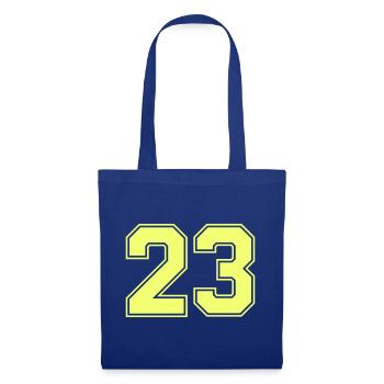 Neon 23 Retro Bold - Stoffbeutel - Royalblau - Vorne