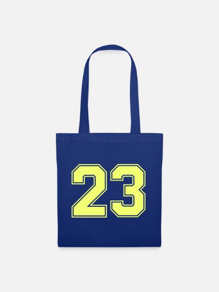 Neon 23 Retro Bold - Stoffbeutel - Royalblau