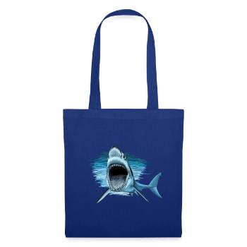 shark - Sac en tissu - bleu royal - Devant