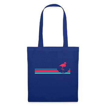 Flamingo - Stoffbeutel - Royalblau - Vorne