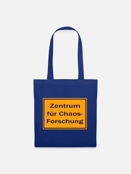 Zentrum für Chaos-Forschung Spruch - Stoffbeutel - Royalblau