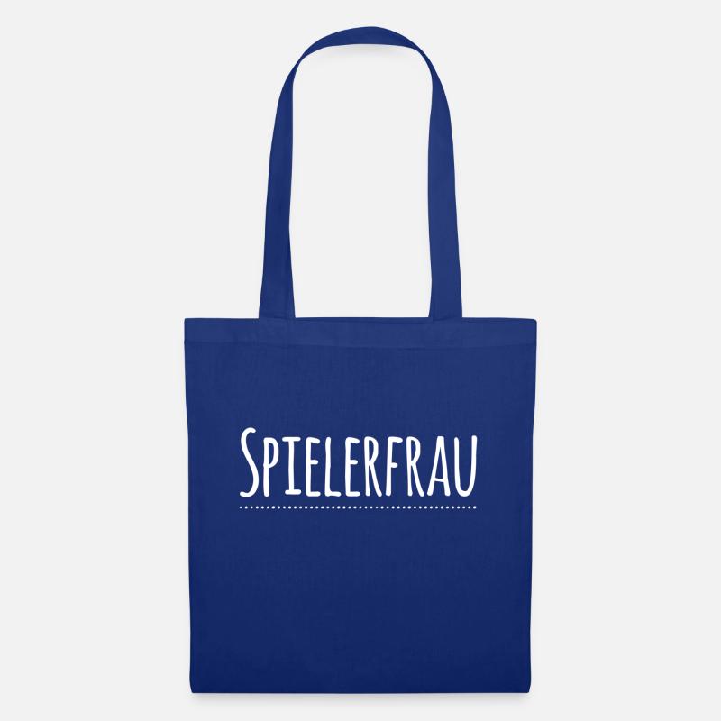 Spielerfrau 1 weiss - Stoffbeutel - Royalblau