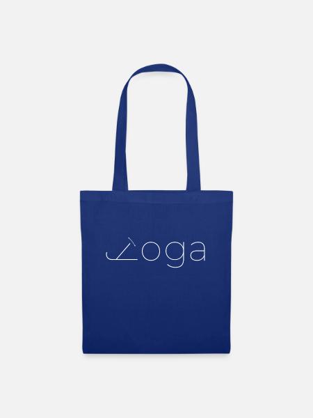 yoga - Stoffbeutel - Royalblau
