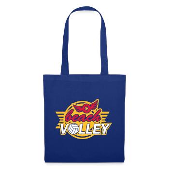 Beach Volley (emblème, lettrage) - Sac en tissu - bleu royal - Devant