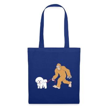 Bichon Frise - Stoffbeutel - Royalblau - Vorne