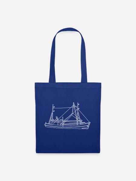 Fischerboot - Stoffbeutel - Royalblau